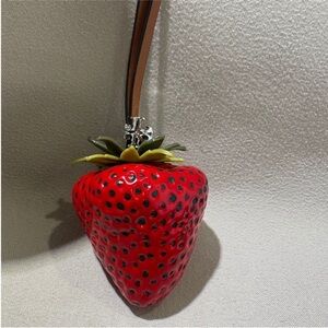 Tory Burch Strawberry Keychain charm